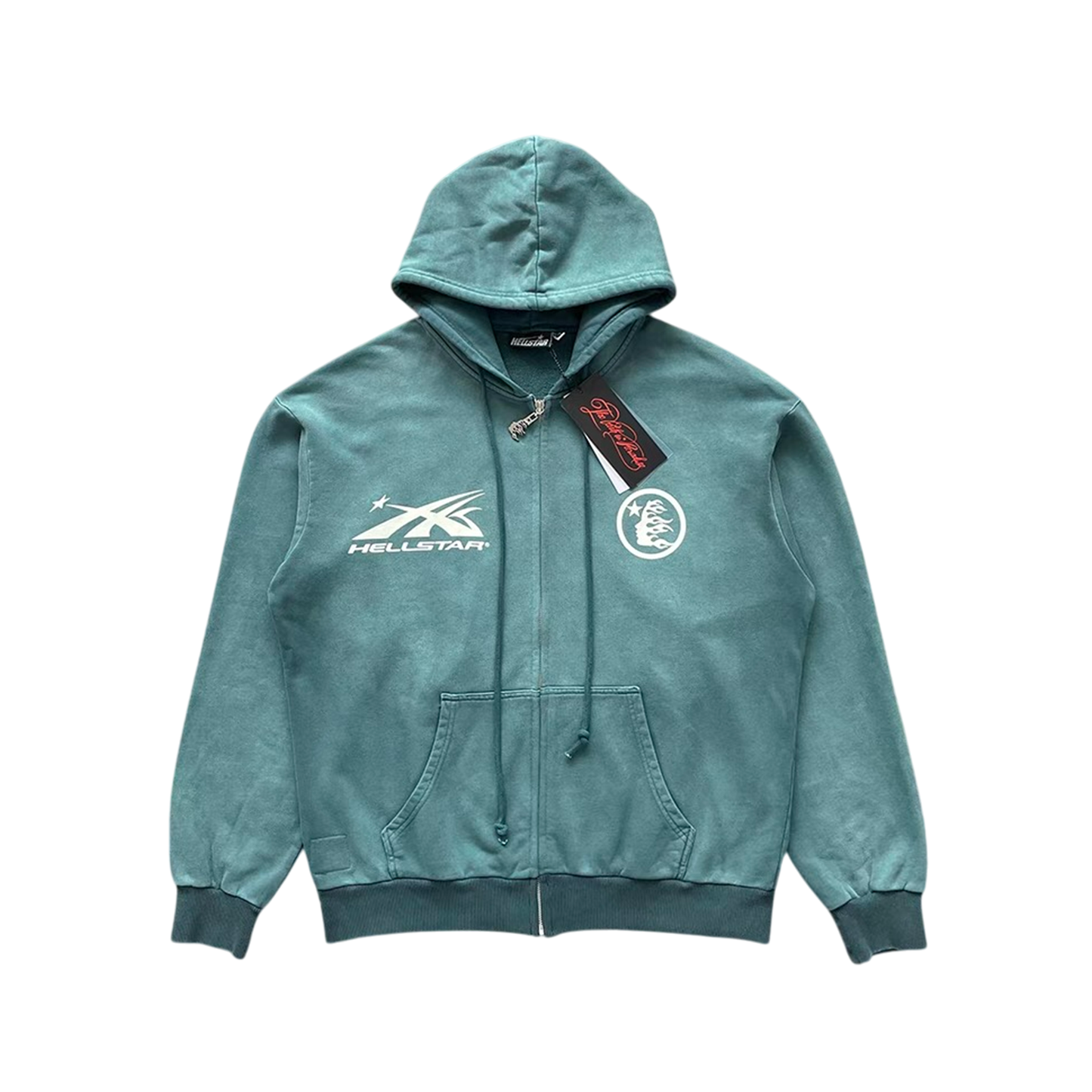 STAR WASHED ZIP HOODIE