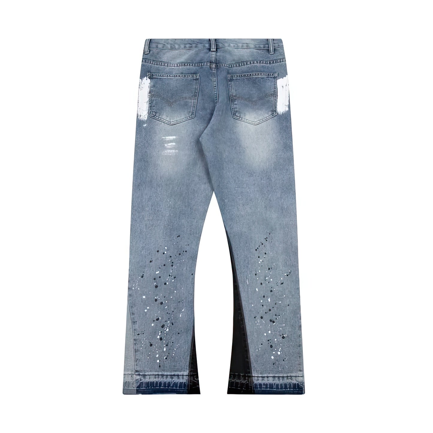 Spray flared denim